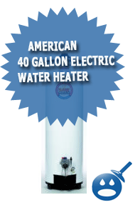 American 40 Gallon Electric Water Heater