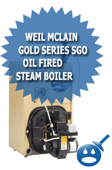 Weil McLain Gold Series SGO Oil Fired Steam Boiler