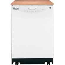 GE White Convertible Portable Dishwasher