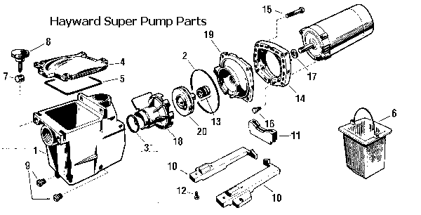 Hayward Super Pump Parts Diagram