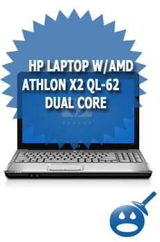 HP Laptop w/AMD  Athlon X2 QL-62 Dual Core