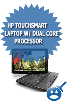 HP TouchSmart Laptop w/ Dual Core Processor