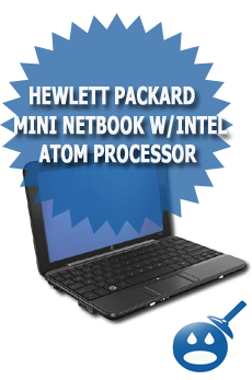 Hewlett Packard Mini Netbook W/Intel Atom Processor