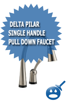 Delta Pilar Single Handle Pull Down Faucet