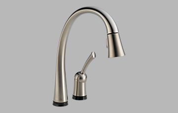 Delta Pilar Single Handle Pull-Down Kitchen Faucet with Touch2OTechnology Delta Pilar Single Handle Pull-Down Kitchen Faucet with Touch2OTechnology