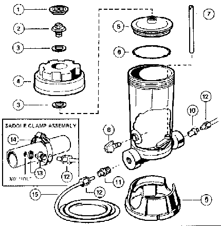 Hayward CL-200 Chlorinator Parts Diagram